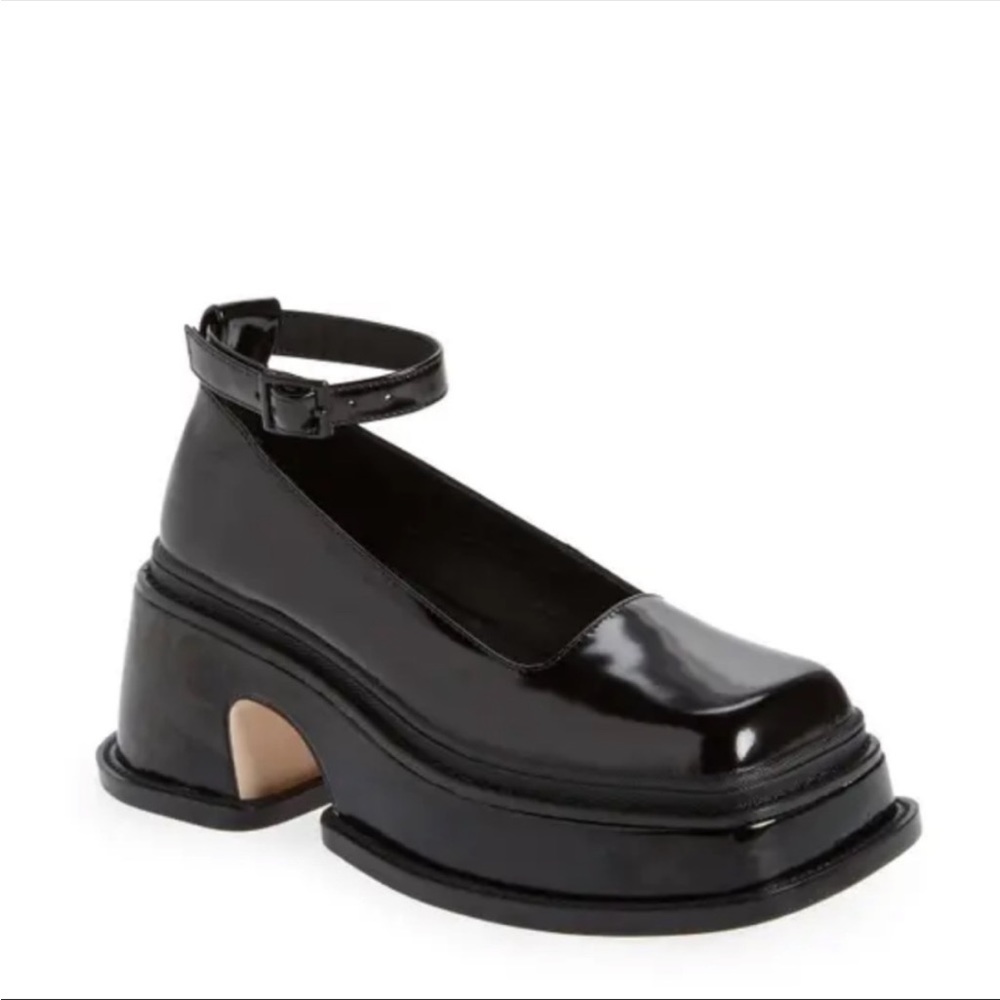 Jeffrey Campbell Empath Ankle Strap Mary-Jane Platform Pump Size 7